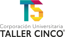 Logosímbolo de la Corporación Universitaria Taller Cinco